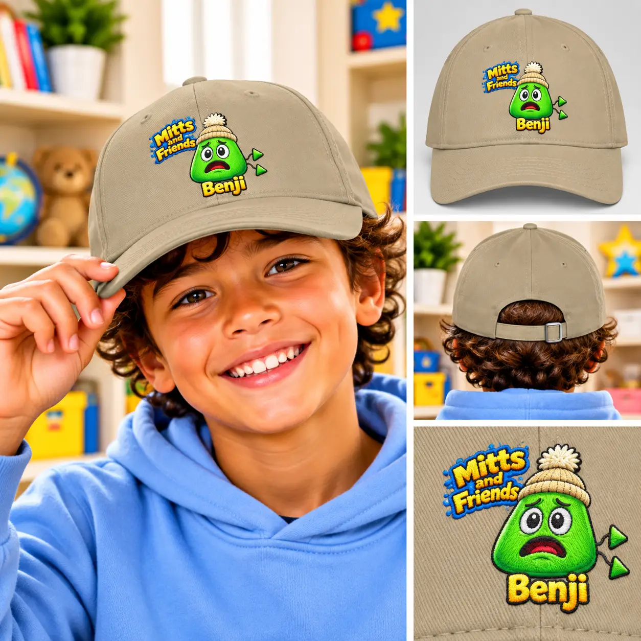 Benji from Mitts and Friends Low Profile Baseball Cap - Image 2