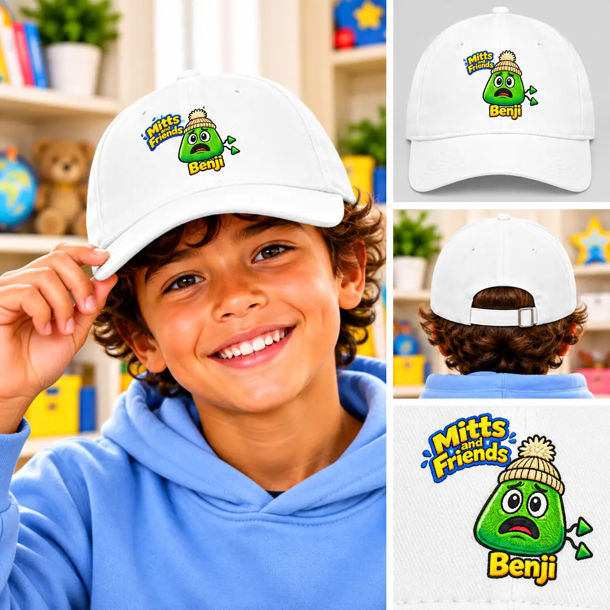 Benji from Mitts and Friends Low Profile Baseball Cap - Image 3