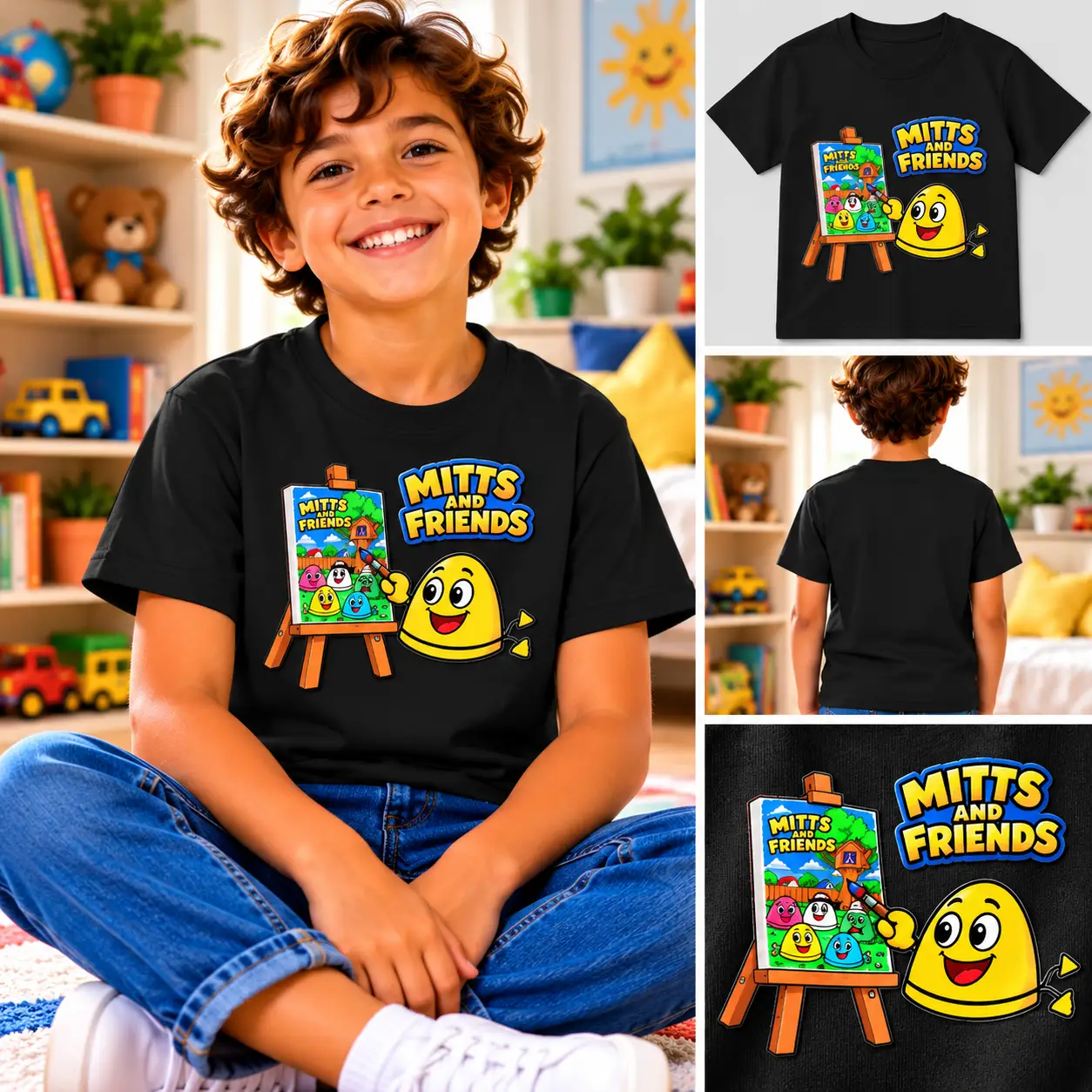 Mitts from Mitts and Friends Painting Kids Tee - Image 3