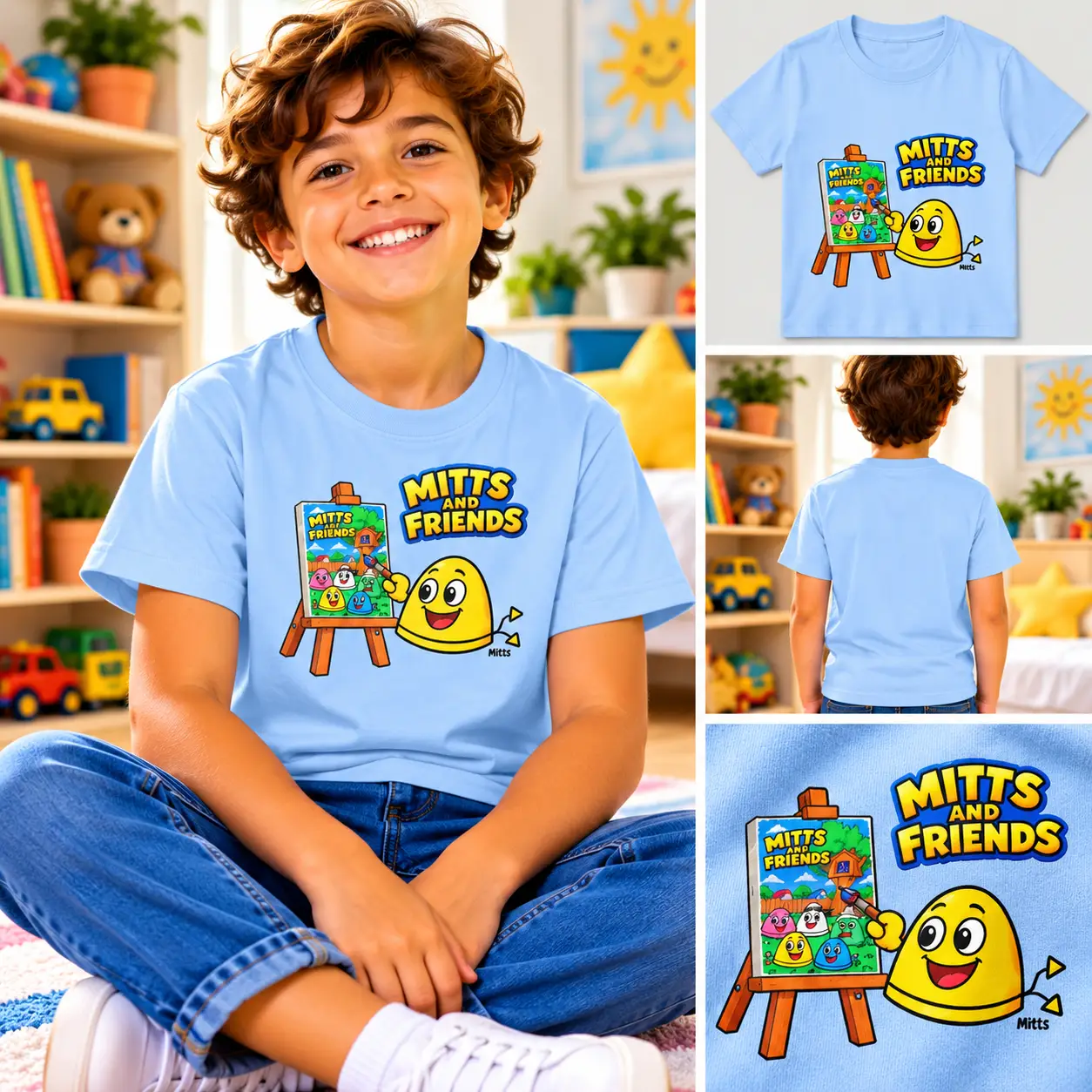 Mitts from Mitts and Friends Painting Kids Tee - Image 4