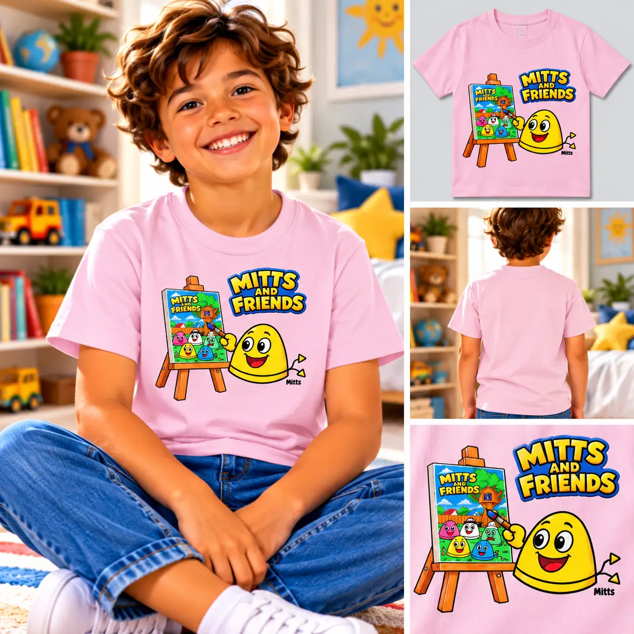 Mitts from Mitts and Friends Painting Kids Tee - Image 5