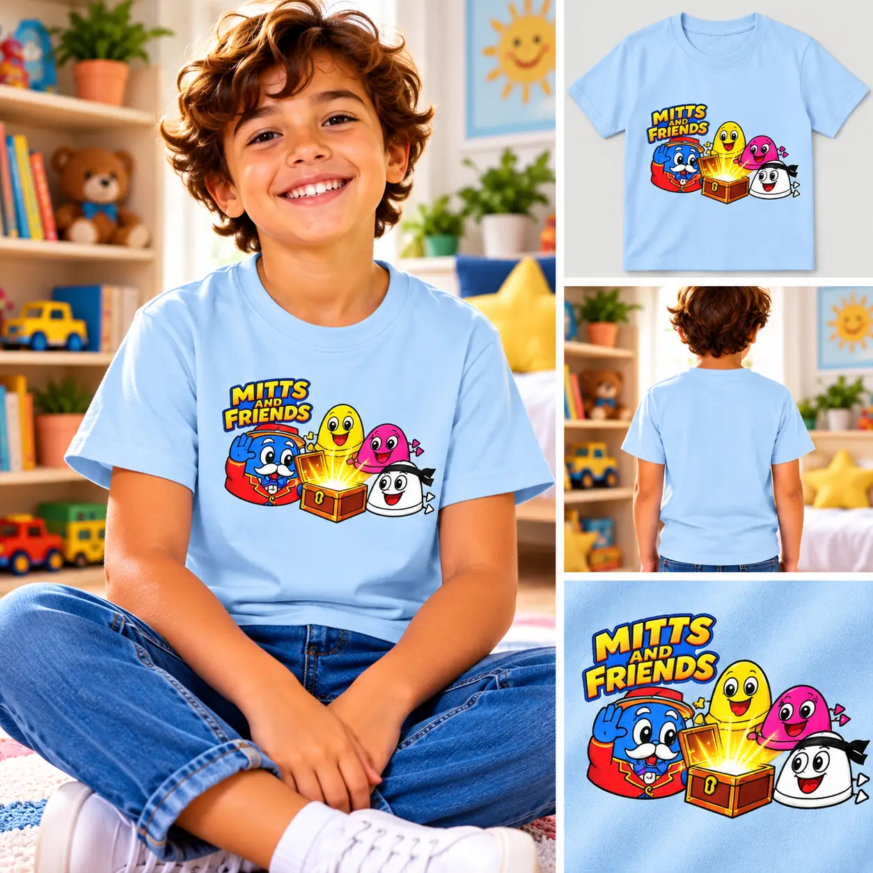 The Carnival Adventure from Mitts and Friends Kids Tee - Image 4