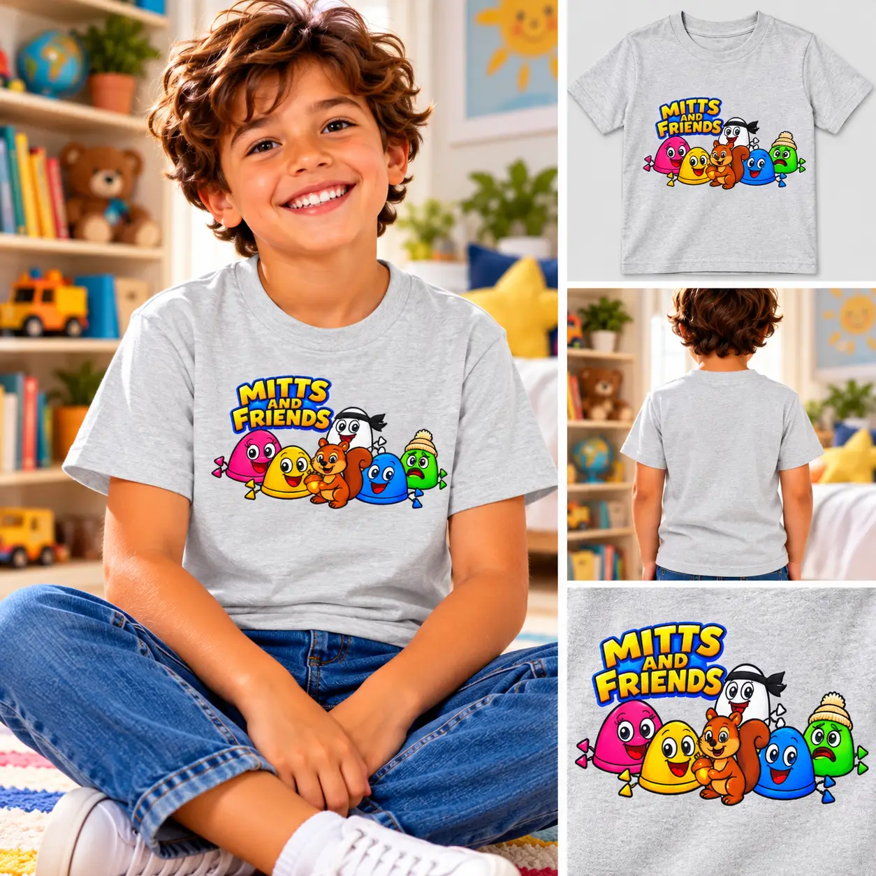 Nutters from Mitts and Friends Kids Tee - Image 2