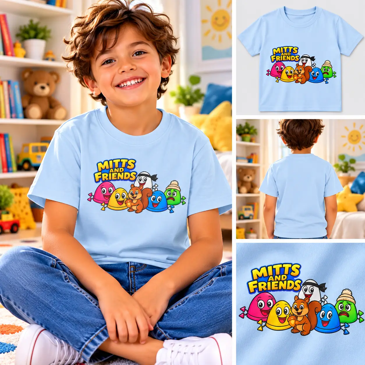 Nutters from Mitts and Friends Kids Tee - Image 4