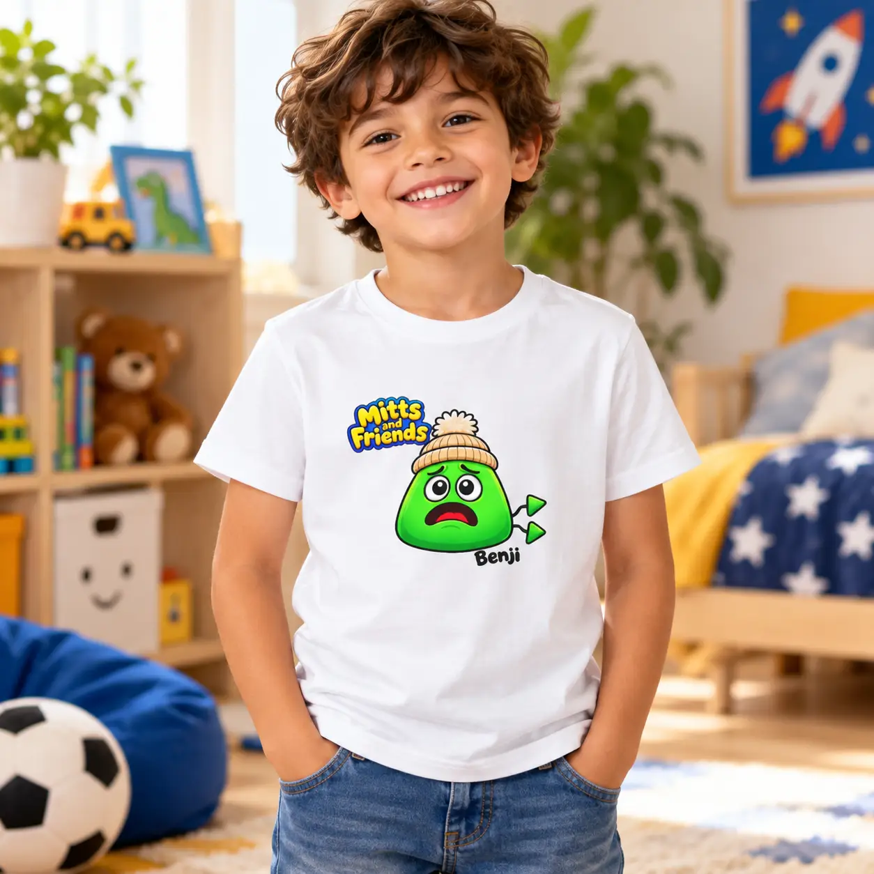 Benji from Mitts and Friends Kids Tee
